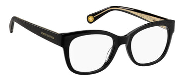Premium Women Tommy Hilfiger Eyeglasses: TH 1864 - Black(2) - SpecSMART Eye Clinic (Diagonal View)